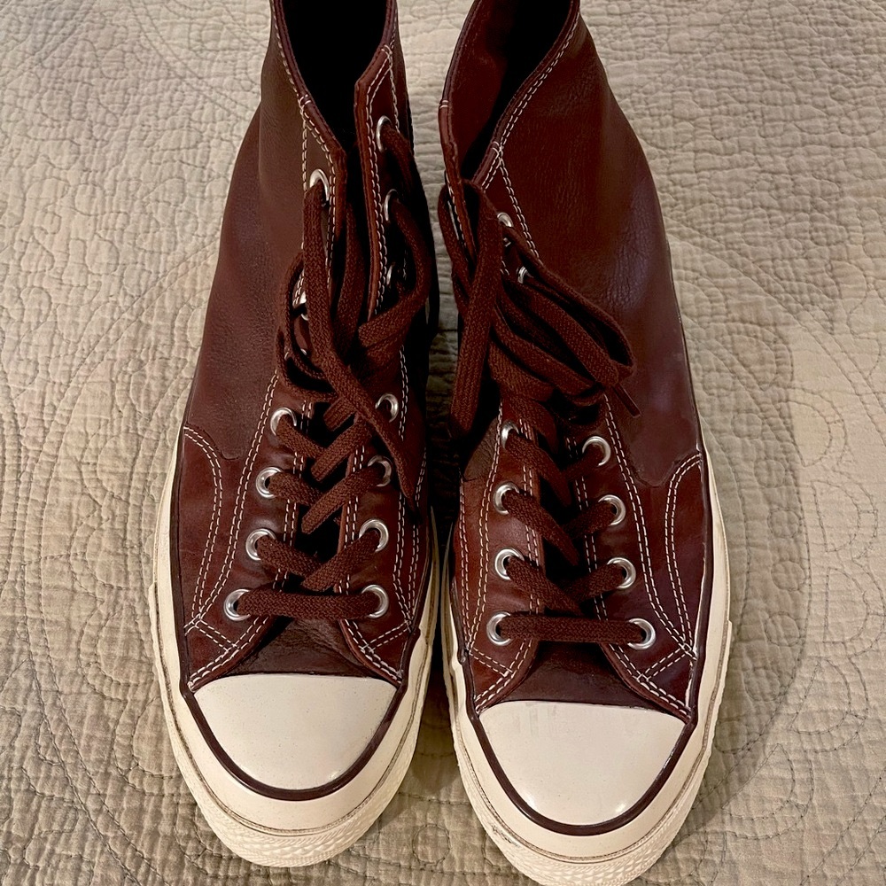 Men’s Brown leather Converse- Sz 10